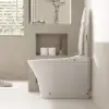 Smart Toilet Modern White Rimless Back To Wall with Dual Flush (3 Star) – AUD-H1505