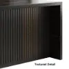 Modern 183 cm Wood Kitchen Island with Drawers & Cabinets, Black