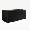 Modern 183 cm Wood Kitchen Island with Drawers & Cabinets, Black