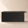 Modern 183 cm Wood Kitchen Island with Drawers & Cabinets, Black