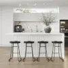 Modern 180 cm Wood Kitchen Island with Drawers & Cabinets, White