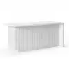 Modern 180 cm Wood Kitchen Island with Drawers & Cabinets, White
