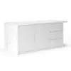 Modern 180 cm Wood Kitchen Island with Drawers & Cabinets, White