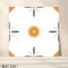 Picture of Bathroom Patterned Floor Tile 400x400mm, Vintage Non-Slip, Hard-Wearing