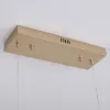6-Light LED Linear Kitchen Island Lighting in Gold with Glass Globe Shade Dimmable