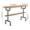 1800mm Industrial Rectangular plywood Bar Table