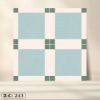 Picture of Bathroom Patterned Floor Tile 400x400mm, Vintage Non-Slip, Hard-Wearing