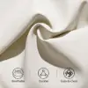 Oakic White PU Leather Upholstered Dining Chair Modern Tufted Wingback Chair 4-Pieces