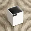 Modern Sintered Stone Lift-Top Coffee Table with Drawers – Matte Black