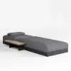 Tevara Outdoor Teak & Aluminium Adjustable Lounge Chaise in Grey