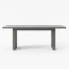 Picture of 9-Piece Outdoor Extendable Dining Set with Aluminum Table and 8 Woven Chairs in Grey
