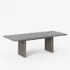11-Piece Outdoor Extendable Dining Set with Aluminium Table and 10 Woven Chairs in Gray