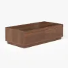 Fero Mid Century Extendable Walnut TV Stand & Block Coffee Table Set