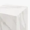 White Sintered Stone Plinth Pedestal Plant Stand & Side Table