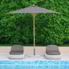Cocaro Outdoor Aluminium & Rope Weave Adjustable Chaise Lounge in Grey