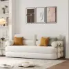 Picture of 205 cm 3-Seater Chenille Velvet 4-in-1 Futon Convertible Sleeper Sofa