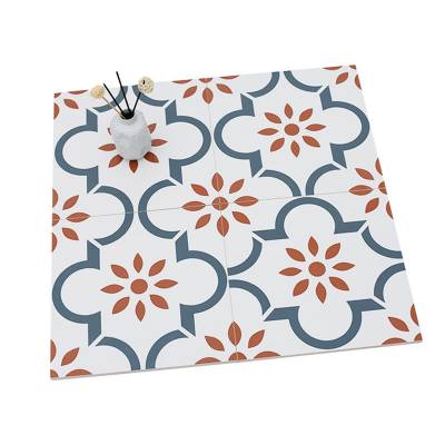 Nordic Style Patterned Tile 300x300mm, Vintage Matte Non-Slip Bathroom Wall and Floor Tile