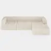 3023 mm 6-Piece Velvet Channel Tufted Upholstered Modular Sectional Sofa – 4