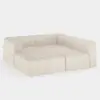 3023 mm 6-Piece Velvet Channel Tufted Upholstered Modular Sectional Sofa – 4