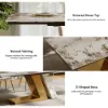 Silexa Modern 2007 mm – 2413 mm Extendable Rectangular Glossy Sintered Stone Dining Table, Seats 6–10 – AUD-H1553