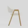 Modern Warm White Boucle Dining Chair with Upholstered, 2 Pieces