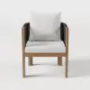 Picture of 9-Pieces Faux Marble Outdoor Dining Set with Woven Rope Chairs for 8 Person (2200mm)