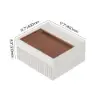 Flutura Modern Floating White Bedside Table with Glass Top & Jewellery Storage