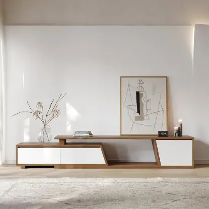 Picture of Fero 180 - 280 cm Reversible Extendable TV Unit with 3 Drawers