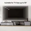 Fero 180 - 280 cm Extendable TV Unit with 3 Drawers – Engineered Wood – Gray Reversible Stand