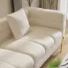 Picture of Axial Boucle Upholstered Accent Chair 2007 mm Boucle Fluted Sofa with Gold Legs & Pillows – AUD-H1569