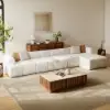Nimbus 157" 4-Piece Channel Tufted Velvet Sectional Sofa with Chaise