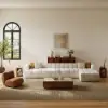 Nimbus 157" 4-Piece Channel Tufted Velvet Sectional Sofa with Chaise
