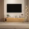 Quoint 180 - 255 cm Extendable TV Unit with 3 Drawers & Light – AUD-H1584