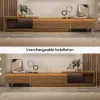 Quoint 180 - 255 cm Extendable TV Unit with 3 Drawers & Light – AUD-H1585