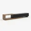 Quoint Extendable TV Stand with 3 Drawers (180 - 255 cm) and Light