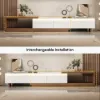 Quoint 180 - 255 cm Extendable TV Unit with 3 Drawers & Light – AUD-H1587