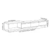 Quoint 180 - 255 cm Extendable TV Unit with 3 Drawers & Light – AUD-H1587