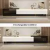 Quoint 180 - 255 cm Extendable TV Unit with 3 Drawers & Light – AUD-H1588