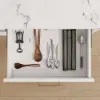 Modern 180 cm Glossy Sintered Stone Kitchen Island with Cabinets & Towel Rack