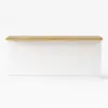 Japandi 183 cm Natural & White Kitchen Island with Storage & LED Lighting