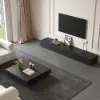 220 cm Modern Sintered Stone TV Unit with 4 Drawers
