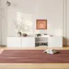 Wall or Floor Mounting 1800 mm White TV Lowboard with Drawers