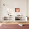 Wall or Floor Mounting 1800 mm White TV Lowboard with Drawers