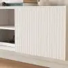 Wall or Floor Mounting 1800 mm White TV Lowboard with Drawers
