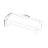 Picture of Curva Boucle Upholstered Bedroom Bench – 183cm