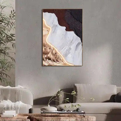 Art Deco LED Canvas Wall Art Print Framed Wall Decor