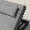 Picture of Wood & AluminumOutdoor Lounger Daybed Patio Furniture in Gray Cushion Set of 2