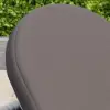 Cocaro Outdoor Aluminium & Rope Weave Adjustable Chaise Lounge in Grey, Set of 2