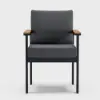 Tevara Outdoor Teak & Aluminium Dining Chairs in Grey, Set of 4