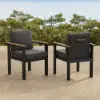 Tevara Outdoor Teak & Aluminium Dining Chairs in Grey, Set of 8